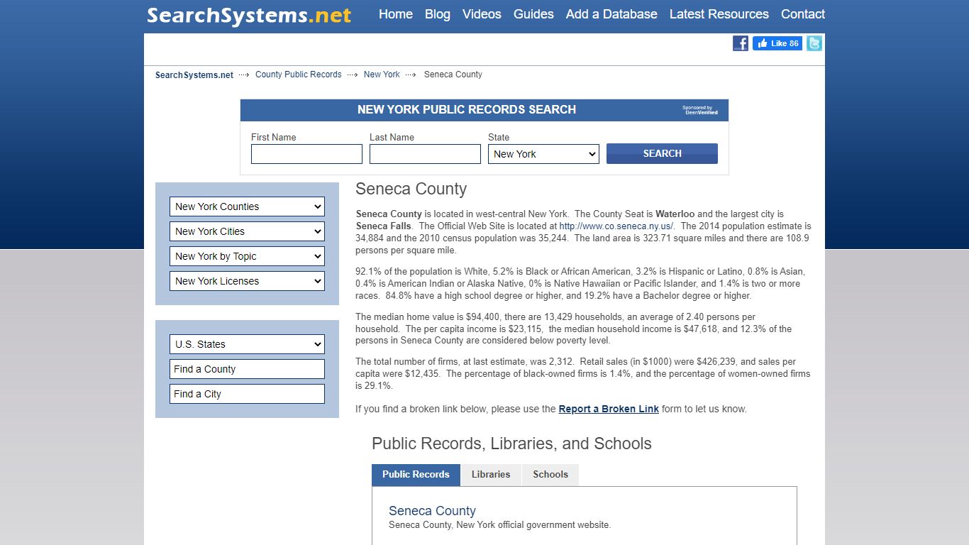 Seneca County Criminal and Public Records