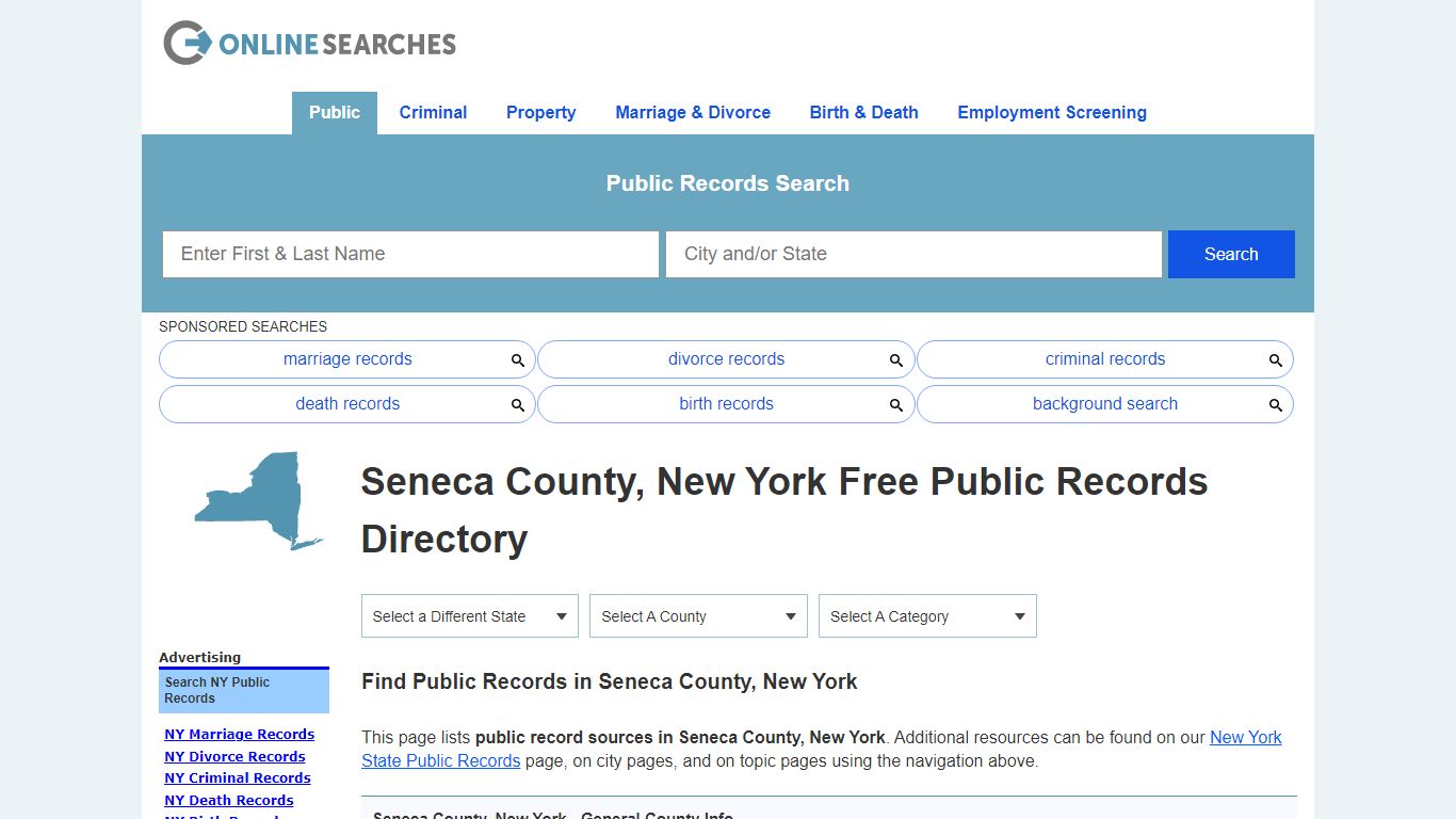 Seneca County, New York Public Records Directory