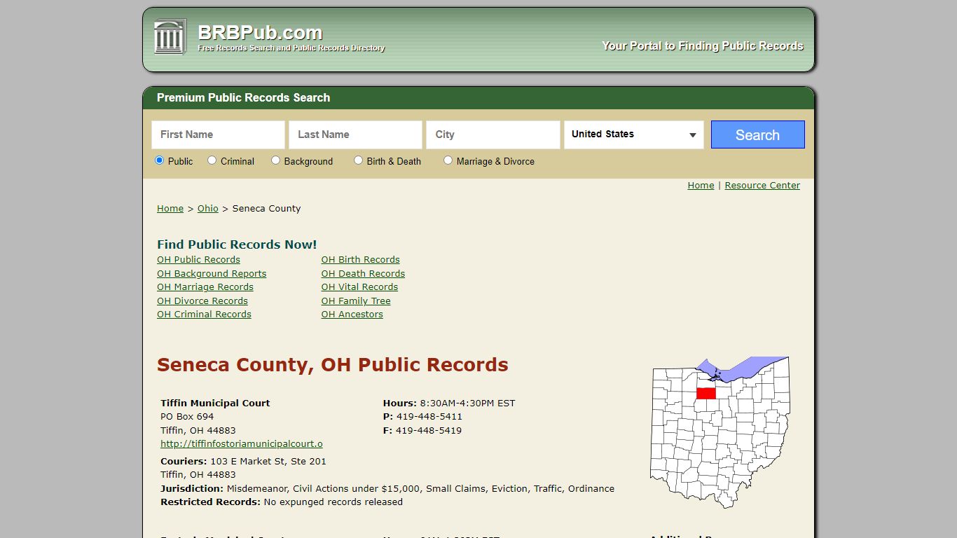Seneca County Public Records | Search Ohio Government ...